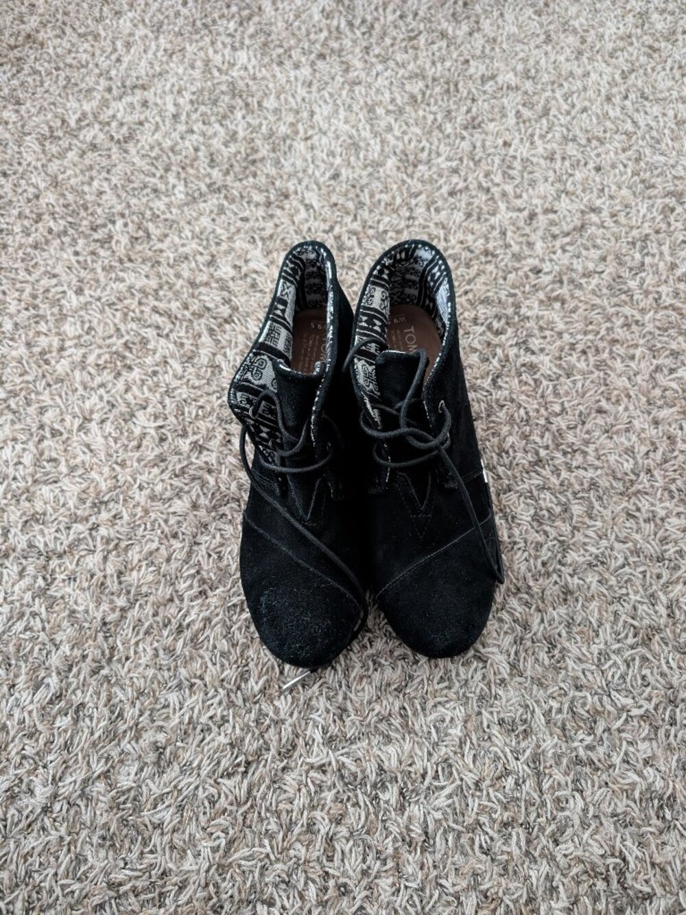 Tom's Women's Wedge Shoes - 9.5 - Black